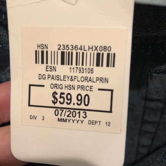 Diane Gilman Painted Jeans size 8 NWT - Picture 4 of 8